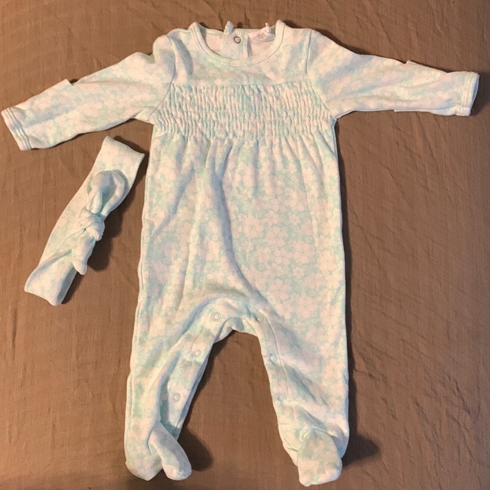 Teal outfit w/ matching head band